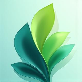 Stylized abstract symbol representing health, possibly a caduceus or a vibrant leaf, indicating medical guidance and well-being.